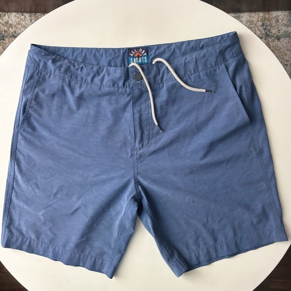 Faherty All Day 9” Shorts Blue Men’s Size 36 Blue